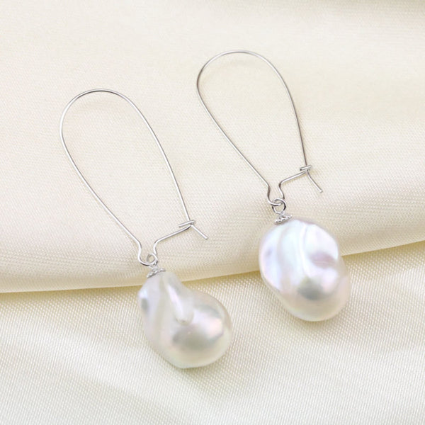 Milly Large Drop Pearl Earrings