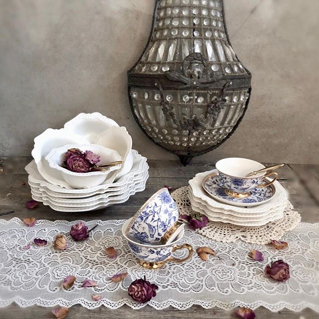 French Beaded Plate Sets