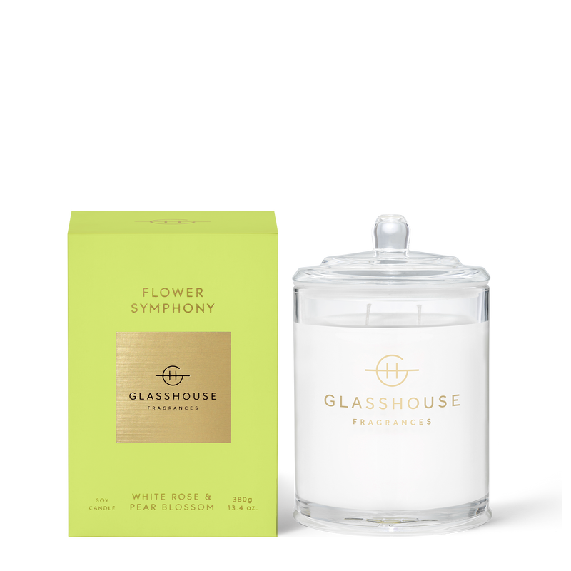FLOWER SYMPHONY White Rose & Pear Blossom Candle