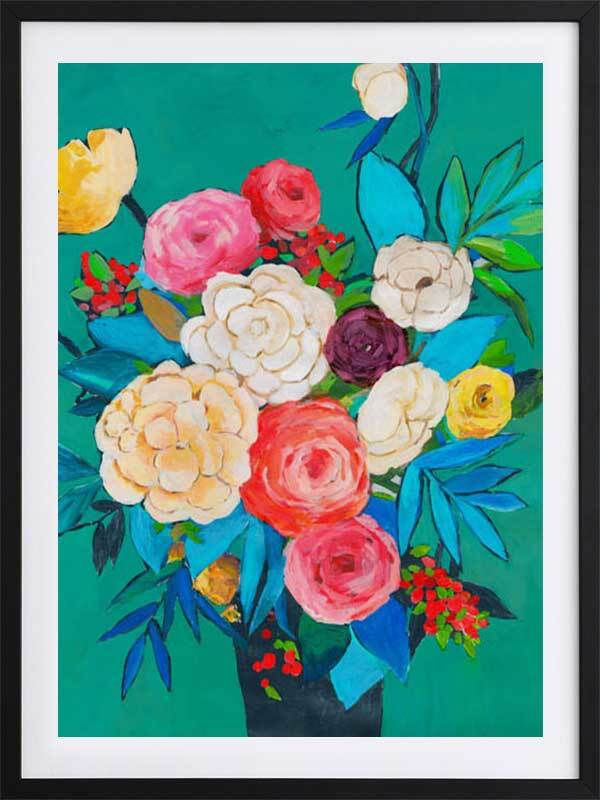Folk Bouquet - Framed Print