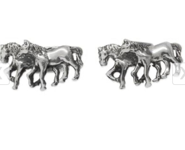 Silver Horse Cufflinks