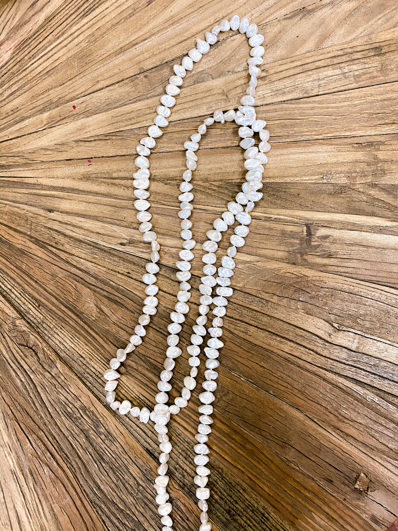Gwen White Pearl Necklace